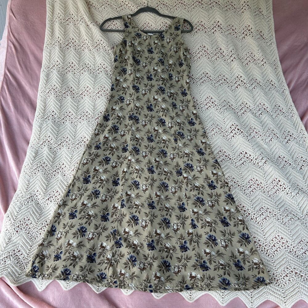 Vintage 90s Friends Phoebe Buffay Style Maxi Dress Floral Indie Boho Cottagecore